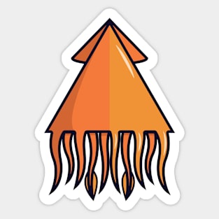 Acute Squid Sticker